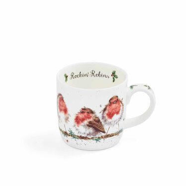 Wrendale Designs Rockin Robins Fine Bone China Mug